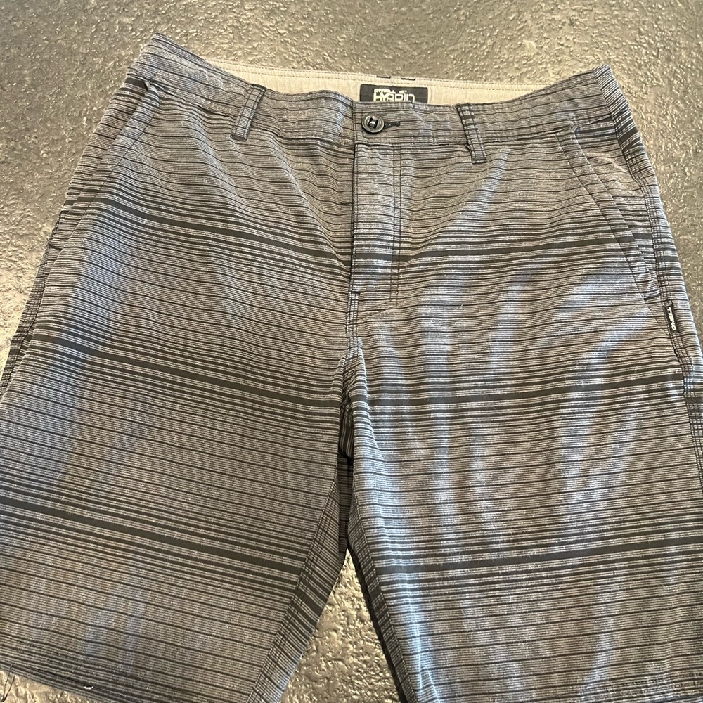 Oneil Gray Striped Men's Shorts